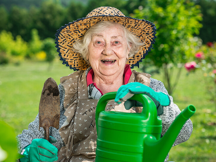 Freude bei der Gartenarbeit